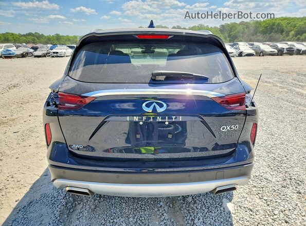 3PCAJ5BB3RF113887 2024 INFINITI QX50 Blue Rear view