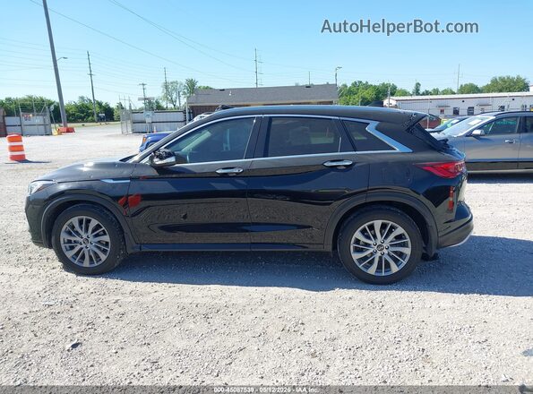 3PCAJ5BB8RF107003 2024 INFINITI QX50 Black სალონის 360-გრადუსიანი ხედი