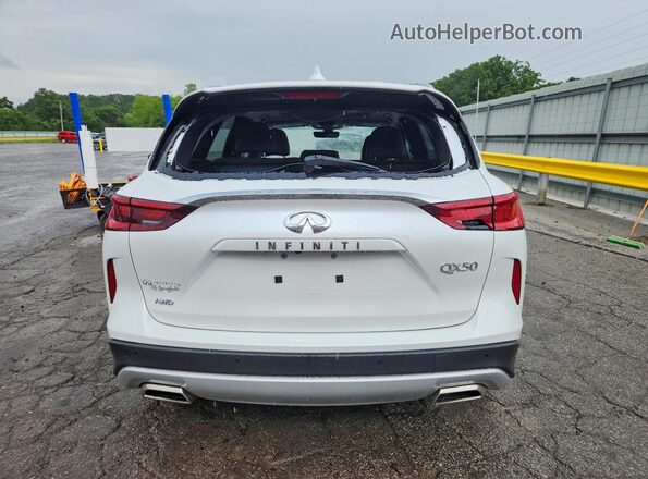 3PCAJ5BB8SF102101 2025 INFINITI QX50 White Вид ззаду