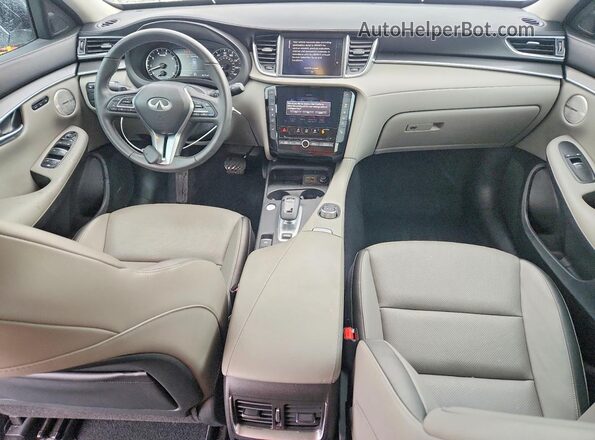 3PCAJ5BB8SF102101 2025 INFINITI QX50 White Вид панелі приладів