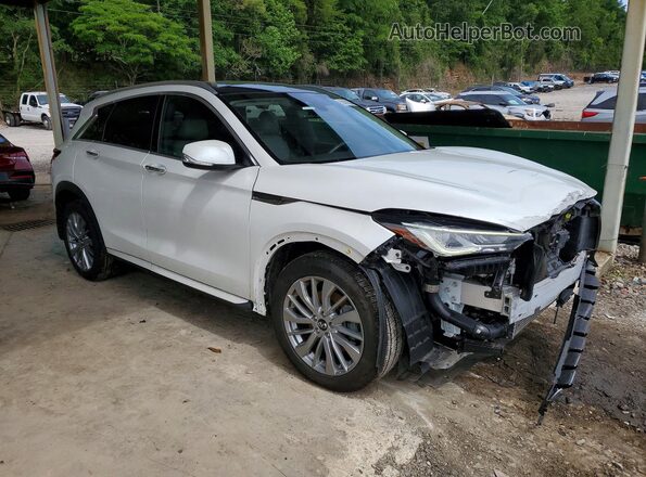 3PCAJ5BB9PF114572 2023 INFINITI QX50 White Передня права чверть