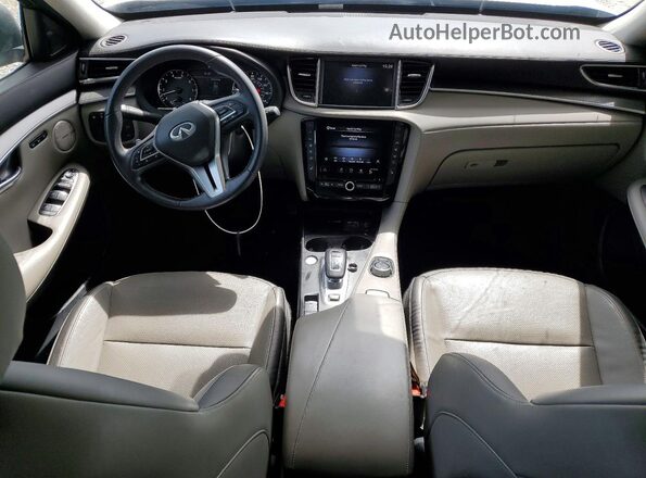 3PCAJ5BB9PF114572 2023 INFINITI QX50 White Вид панелі приладів