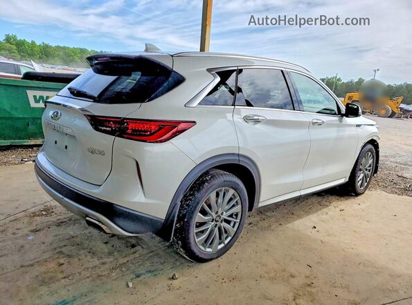 3PCAJ5BB9PF114572 2023 INFINITI QX50 White Задня права чверть