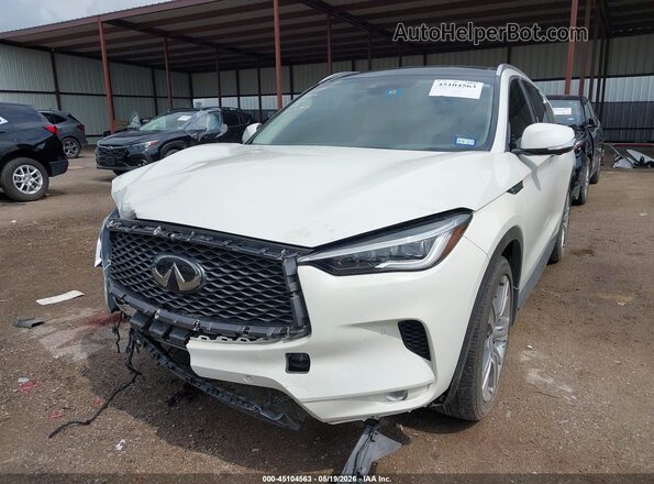 3PCAJ5CA0MF111478 2021 INFINITI QX50 White წინა მარცხენა ხედი სამი მეოთხედიდან