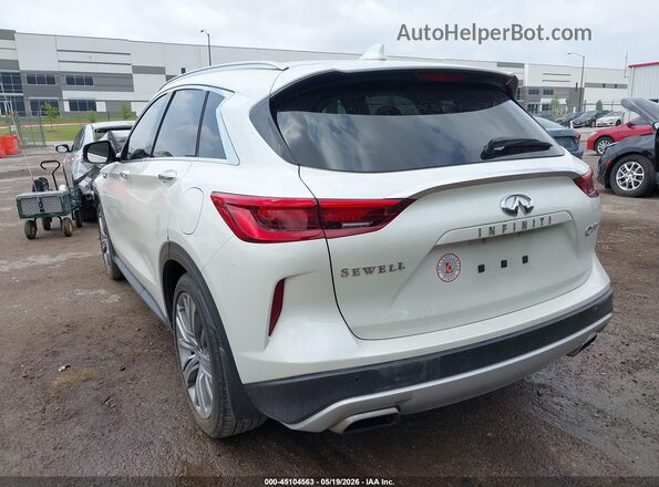 3PCAJ5CA0MF111478 2021 INFINITI QX50 White უკანა მარცხენა