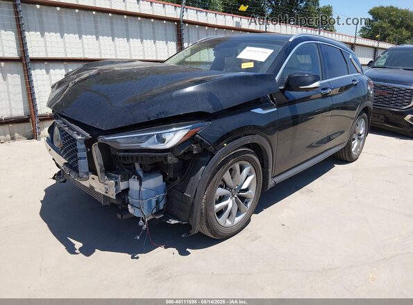 3PCAJ5CA7NF107042 2022 INFINITI QX50 Black Vista tres cuartos delantera izquierda