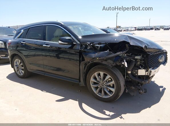 3PCAJ5CA7NF107042 2022 INFINITI QX50 Black Vista interior de 360 grados