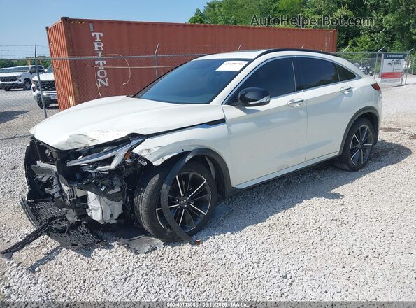 3PCAJ5J32NF112539 2022 INFINITI QX55 White Առջևի ձախ երեք քառորդ տեսարան