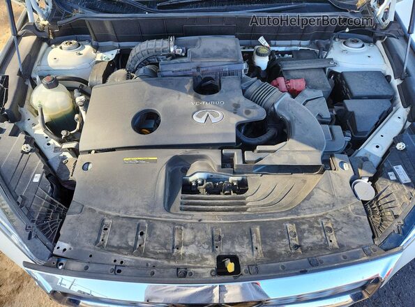 3PCAJ5J35NF101034 2022 INFINITI QX55 White Vista del compartimento del motor