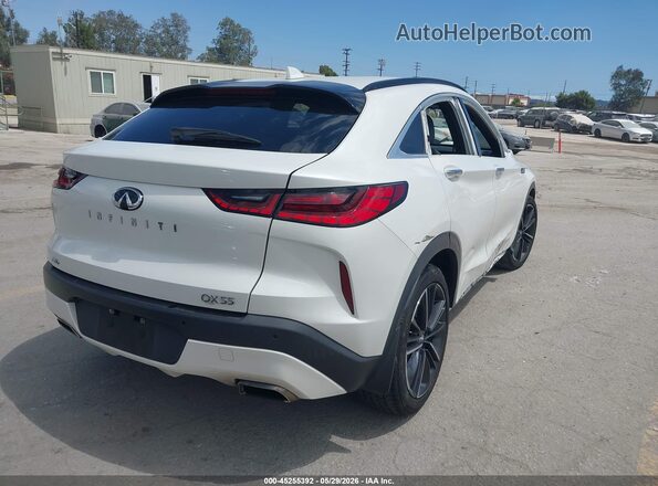 3PCAJ5J37NF103321 2022 INFINITI QX55 White Задня права чверть