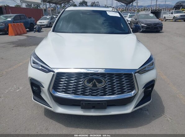 3PCAJ5J37NF103321 2022 INFINITI QX55 White Вид щитка приладів