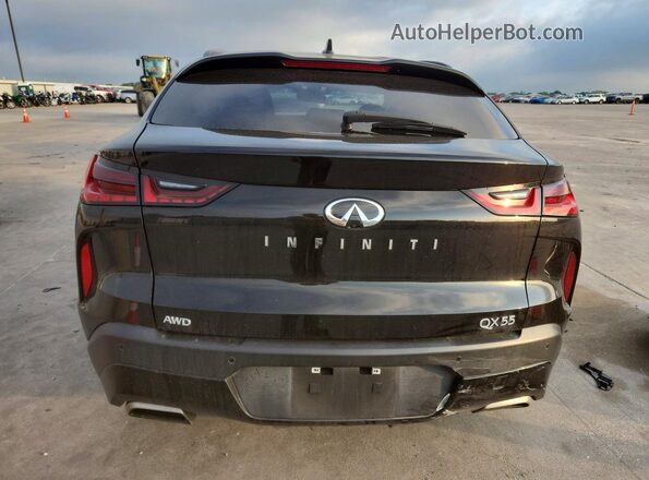 3PCAJ5JR0RF107561 2024 INFINITI QX55 Black Rear view