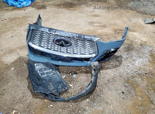 3PCAJ5JR4PF105518 2023 INFINITI QX55 Blue Vista del compartimento del motor