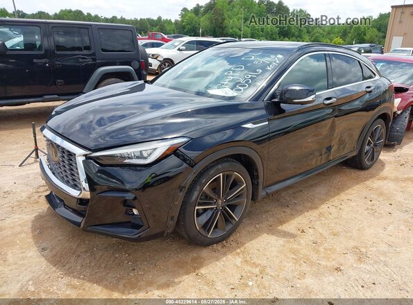 3PCAJ5K30NF100596 2022 INFINITI QX55 Black Передня ліва чверть