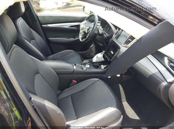 3PCAJ5K30NF100596 2022 INFINITI QX55 Black Вид салону спереду