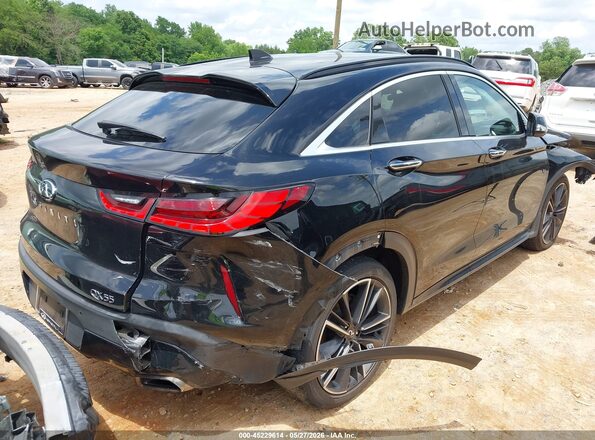 3PCAJ5K30NF100596 2022 INFINITI QX55 Black Задня права чверть