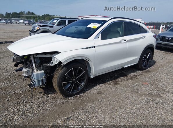 3PCAJ5K30NF102977 2022 INFINITI QX55 White Առջևի ձախ երեք քառորդ տեսարան