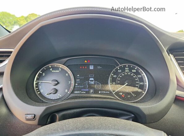 3PCAJ5LR1PF103528 2023 INFINITI QX55 Blue Vista del cuadro de instrumentos