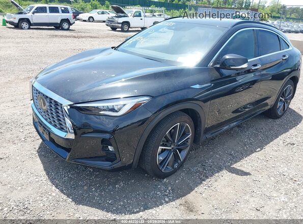 3PCAJ5LR2PF124758 2023 INFINITI QX55 Черный Передняя левая четверть