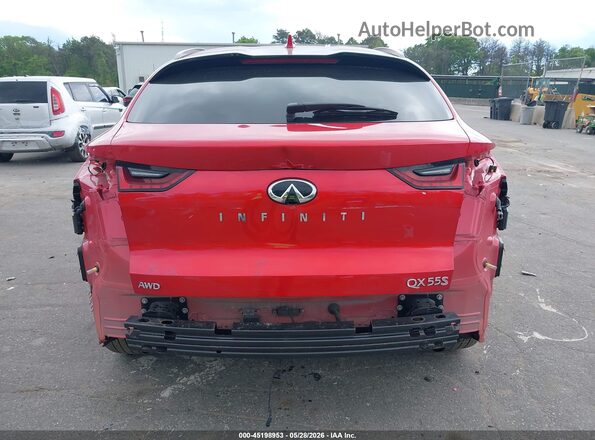 3PCAJ5LR6PF103864 2023 INFINITI QX55 Red Դիմացի տեսք
