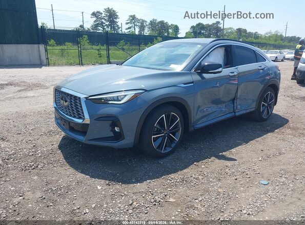 3PCAJ5LR6RF108758 2024 INFINITI QX55 Blue Vista tres cuartos delantera izquierda