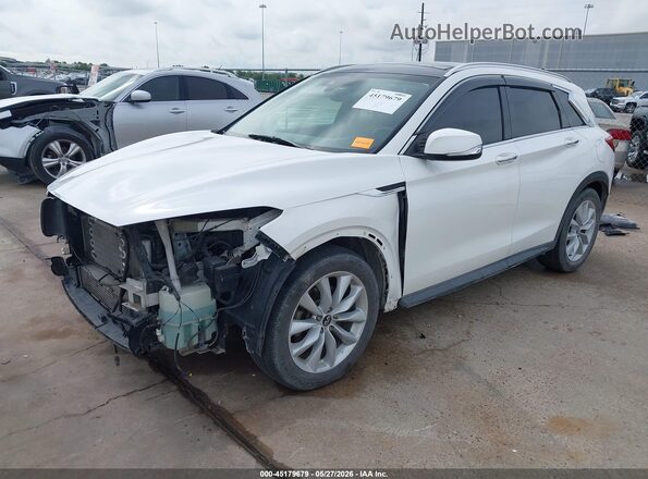 3PCAJ5M10KF125909 2019 INFINITI QX50 Белый Передняя левая четверть