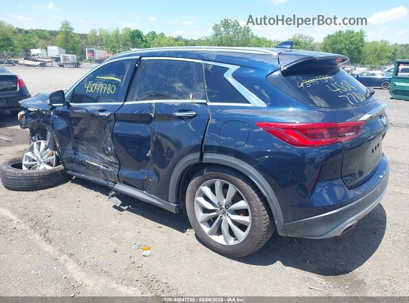 3PCAJ5M10KF134772 2019 INFINITI QX50 Blue Trasero izquierdo