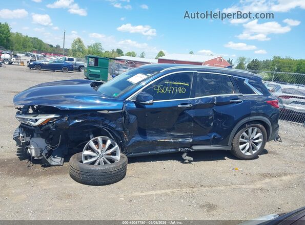 3PCAJ5M10KF134772 2019 INFINITI QX50 Blue Vista interior de 360 grados