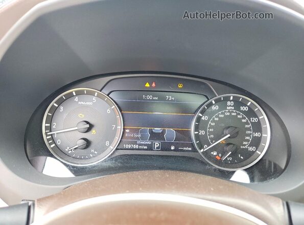 3PCAJ5M10KF145240 2019 INFINITI QX50 Blue Instrument cluster view