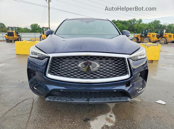 3PCAJ5M10KF145240 2019 INFINITI QX50 Blue Front view