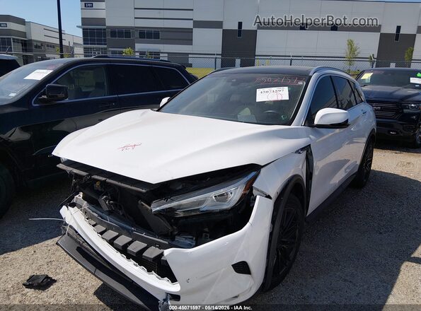 3PCAJ5M13LF101184 2020 INFINITI QX50 Белый Передняя левая четверть