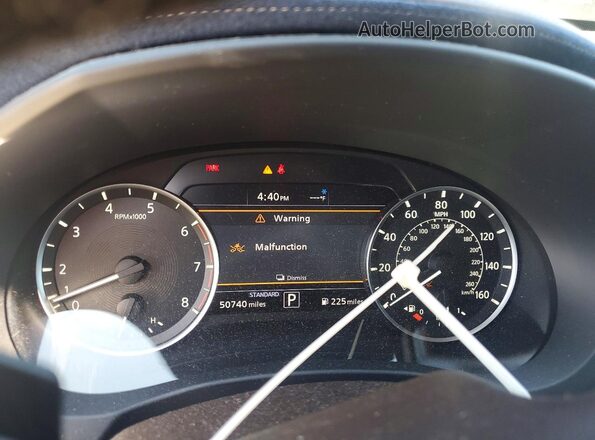 3PCAJ5M14KF138002 2019 INFINITI QX50 Gray Vista del cuadro de instrumentos