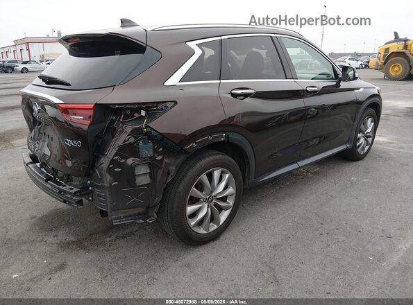3PCAJ5M14LF110170 2020 INFINITI QX50 Коричневый Задняя правая четверть