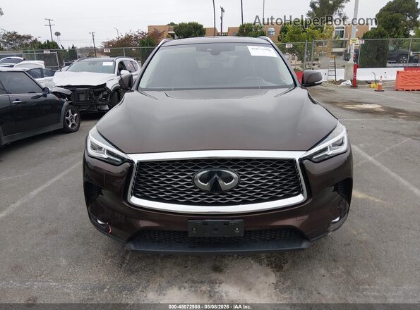 3PCAJ5M14LF110170 2020 INFINITI QX50 Коричневый Вид задней части салона