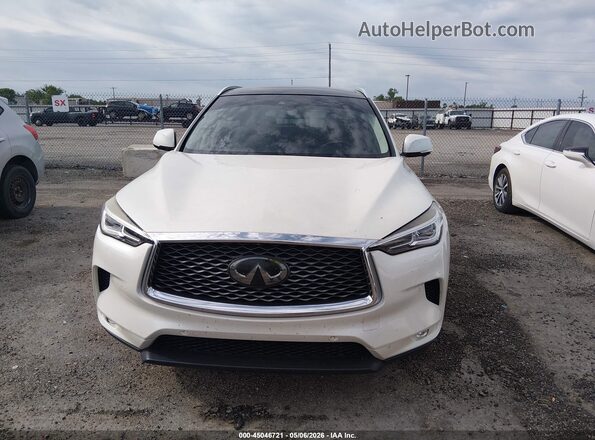 3PCAJ5M17KF122232 2019 INFINITI QX50 White Vista del cuadro de instrumentos