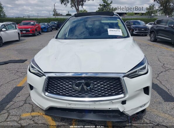3PCAJ5M17LF114195 2020 INFINITI QX50 White Widok wnętrza z tyłu