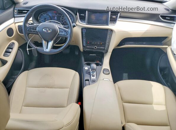3PCAJ5M17LF118554 2020 INFINITI QX50 Blue წინა პანელის ხედი