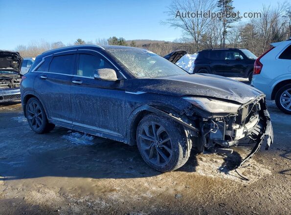 3PCAJ5M30KF111512 2019 INFINITI QX50 Black Передня права чверть