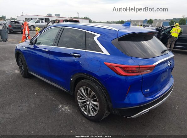 3PCAJ5M30KF120355 2019 INFINITI QX50 Blue უკანა მარცხენა