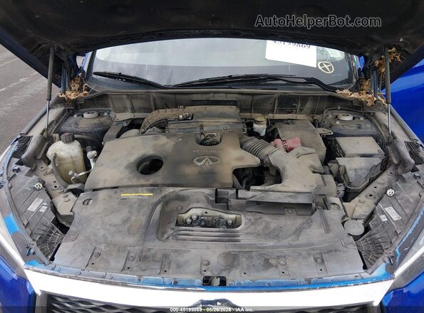 3PCAJ5M30KF120355 2019 INFINITI QX50 Blue უკანა ხედი