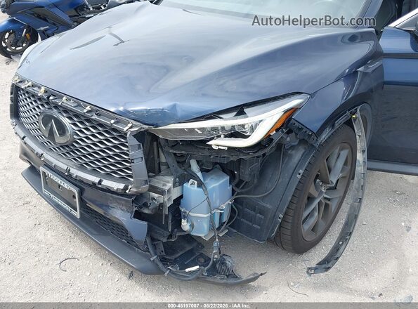 3PCAJ5M31KF101958 2019 INFINITI QX50 Blue Front view
