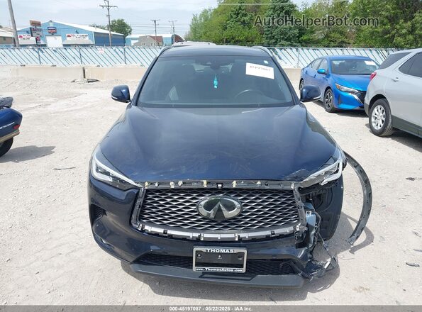3PCAJ5M31KF101958 2019 INFINITI QX50 Blue Instrument cluster view