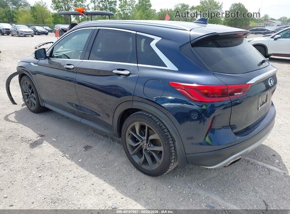 3PCAJ5M31KF101958 2019 INFINITI QX50 Blue Rear left