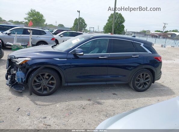3PCAJ5M31KF101958 2019 INFINITI QX50 Blue 360 interior view