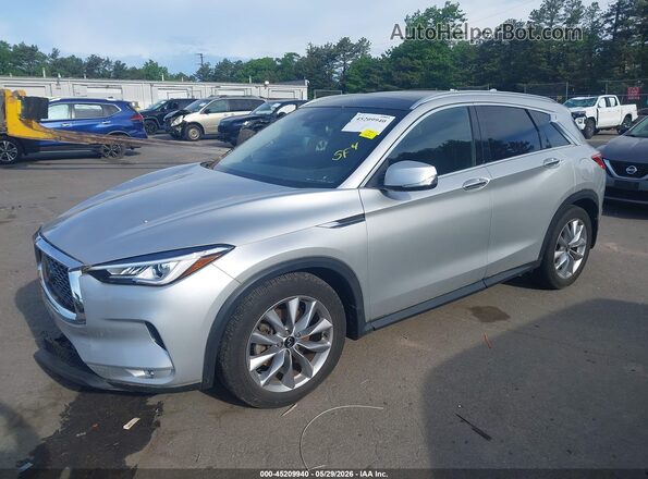 3PCAJ5M33LF100571 2020 INFINITI QX50 Silver წინა მარცხენა ხედი სამი მეოთხედიდან