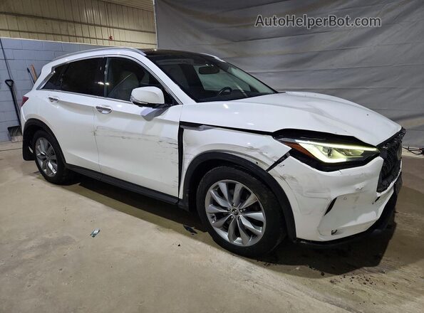 3PCAJ5M35KF147289 2019 INFINITI QX50 White Առջևի աջ