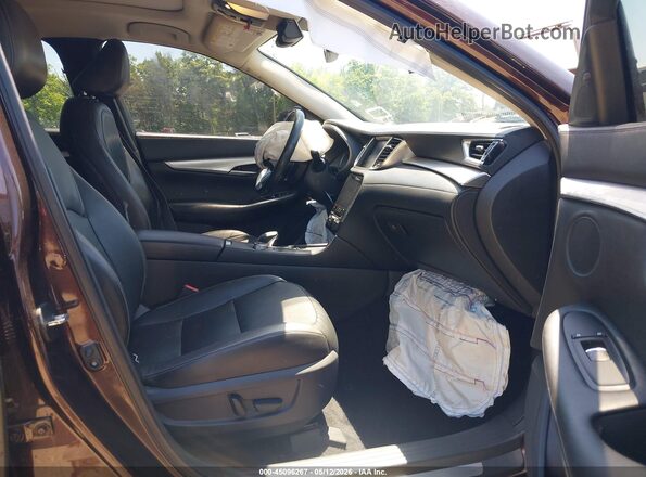 3PCAJ5M35LF103519 2020 INFINITI QX50 Brown წინა სალონის ხედი