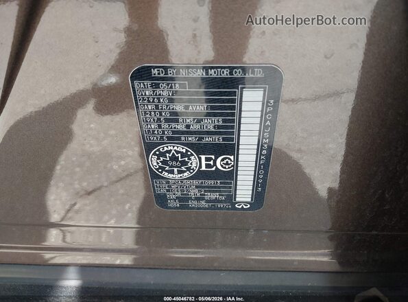 3PCAJ5M38KF109913 2019 INFINITI QX50 Brown 