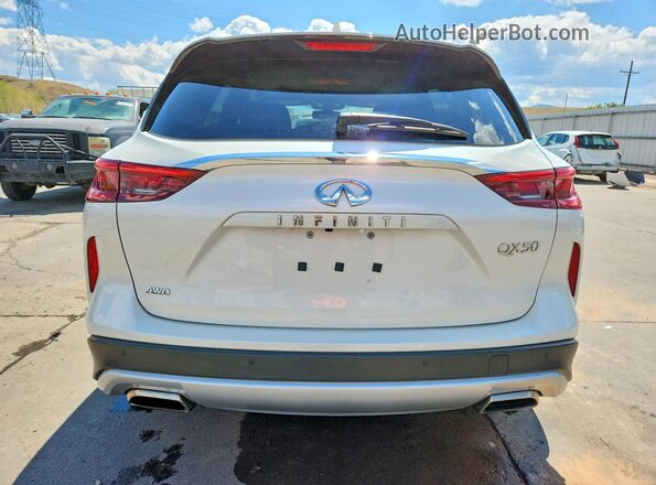 3PCAJ5M38LF104700 2020 INFINITI QX50 White Rear view