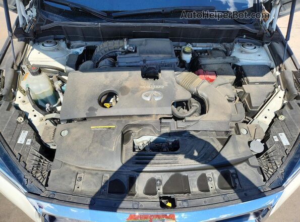 3PCAJ5M38LF104700 2020 INFINITI QX50 White Engine compartment view